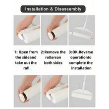 180-Sheet Lint Roller Set(Including Refills)-A Long-Handled Tool For Removing Pet Hair And Cleaning Carpets, Floors, Sofas, Bedding, And Clothing. - 60 Sheets/roll - View 10