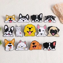 1/13 Pcs Dog Series Brooch Creativity Cute Animals Enamel Pin Metal Badge Jewelry Clothing Backpack Accessories Gift - Multicolor - View 6