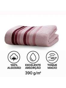 Bath Towel Set 4 Pieces 100% Cotton Thick Super Soft Terry Excellent Absorption New Premier Valletex - 酒紅色 - 查看 3