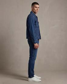 Men's Denim Classic Jean Suit Outfit - Blue - View 4