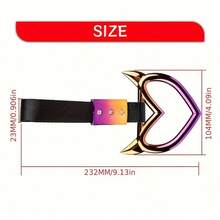 Car Decorative Strip, Car Armrest Strap, Car Warning Ring, Car Bumper Decorative Strip, Car Rearview Mirror Pendant - A - View 9