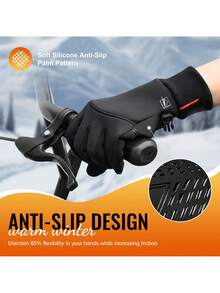 Unisex Winter Anti-Slip & Warm Gloves, Touchscreen Finger Design, Suitable For Running, Hiking, Cycling, Driving - Warm Gloves - View 6