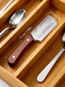 1 buah Alat Pemotong Bawang Multifungsi, Pengupas dan Pengiris Stainless Steel, Parutan Dapur 3-in-1, Pembuka Botol, Cocok untuk Berbagai Buah dan Sayuran/Natal/Dapur/Pernikahan/Berkemah/Halloween/Perlengkapan Liburan/Dapur/Rumah - A - View 3