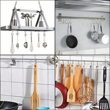 20pcs Stainless Steel Heavy Duty Shape Hook Hanger With Anti-Scratch Caps Organizer For Hanging Accessories Kitchen Bedroom Closet Storage Solutions Durable Metal Hooks For Home Organization - Multicolor - View 7