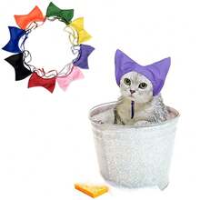 Cat & Dog Waterproof Bath Cap, Cat Swimming Ear Protection Waterproof Head Cover, Bath Head Cover Prevents Water From Entering Ears - Multicolor - View 8