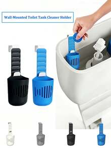 Adjustable Toilet Tank Cleaning Bracket, Tank Replacement Accessory, Hanging Toilet Cleaning Storage Basket With Hook, Collects Toilet Internal Debris, Prevents Baffle Clogging, Extends Toilet Cleaning Time, With Adjustable Strap - Multiple Styles - View 10