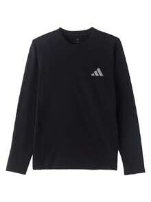 Adidas Men's TRN L/S CARAT T 26 Summer New Running Casual Long Sleeve Base Layer KU8507 - Black - View 2