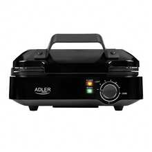 ADLER AD 3065 Waffle Maker 2000W, Double Belgian Waffle Iron With Deep Non-Stick Plates, Adjustable Temperature Control, Cool-Touch Handle, Power And Baking Indicator Lights, Anti-Slip Feet, Upright Storage And Cord Storage For 2 Large Waffles - EU E Type Plug(220-240V) - View 6
