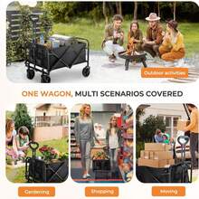 Garden Carts - [5-inch Wheel, Flat-folding, Rear-opening Type] 80L - View 9