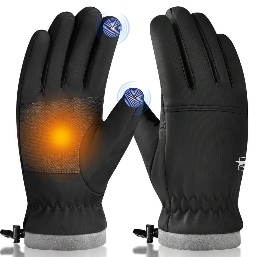 Ski Gloves, Warm And Breathable Snow Gloves, Touchscreen Compatible, Suitable For Outdoor Sports - Skiing - Cycling - Running - Driving - Winter Warm Gloves - Ski Gloves - View 1