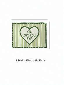 1pc Frameless Love You Goodbye Striped Quote Wall Art, Funky Decor For Dorm, Bedroom, Party Gift - Stripe - View 13