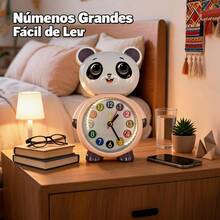 Unisex Estilo Práctico para Dormitorio y Oficina Reloj de Mesa - Púrpura - Ver 2