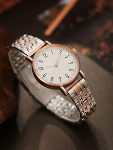 1pc Minimalist Digital Dial Women's Quartz Wrist Watch, Suitable For Daily Commute, Date, Birthday, Anniversary, Various Holiday Gifts - one-size - View 4