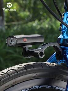 Braket Lampu Garpu Depan Sepeda WEST BIKING Sudut yang Dapat Disesuaikan Secara Bebas Kompatibel dengan Pemasangan Berbagai Perangkat Braket Lampu Sepeda Paduan Aluminium - Beraneka warna - View 9