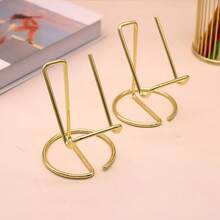 Creative Metal Phone Stand, Iron Art Phone Holder, Office Desk Phone Stand, Gold Phone Holder, Slouchy Person Desktop Metal Stand, Card Holder, Plate Holder, Suitable For Room, Kitchen, Office, Sturdy And Durable, High Quality And Shockproof, Multi-Functional - one-size - View 6