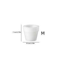 SILIKE LUFEI Large Diameter Minimalist Round Succulent Planter Silicone Mold, DIY Cement Concrete Plaster Resin Planter Mold, Candle Jar, Garden Decor Handmade Craft Tool - White Silicone Mold - View 11