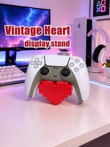 Game Controller Stand Desktop Controller Storage Rack Cute Pixel Heart Handle Display Stand Game Controller Holder Gaming Desktop Accessories Gaming Room Decor Kawaii Gaming Setup Gift For Boyfriend/Girlfriend Gamer Christmas Or Halloween Perfect Gift - View 13