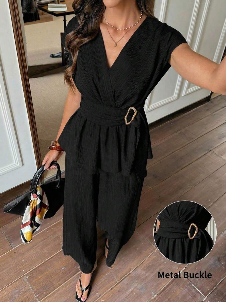Women Two-Piece Outfits - 黑色 - 查看 1