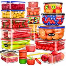 40 Pcs Food Storage Containers With Lids Airtight- Plastic Meal Prep Container Pantry Kitchen Organization, Microwave, Dishwasher, Freezer -% Leak Proof (20 Stackable Boxes-20 Lids) - 40 PCS - View 7
