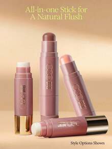 OUT OF OFFICE GLOWFIX Shaping Stick S01 Glossy Contour Stick - Desain Dua Ujung, Menciptakan Kontur Wajah 3D, Warna Tahan Lama, Tekstur Halus Mudah Dibaurkan, Menutrisi Kulit, Cocok untuk Riasan Sehari-hari dan Perjalanan, 5g/0.18oz - # S01 - View 11