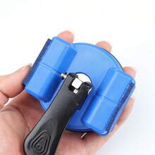 1pc Reinforced Composite Flooring Gap Repairer Heavy Duty Suction Cup Puller Flooring Repair Tool Set Without Wooden Mallet - Blue - View 1