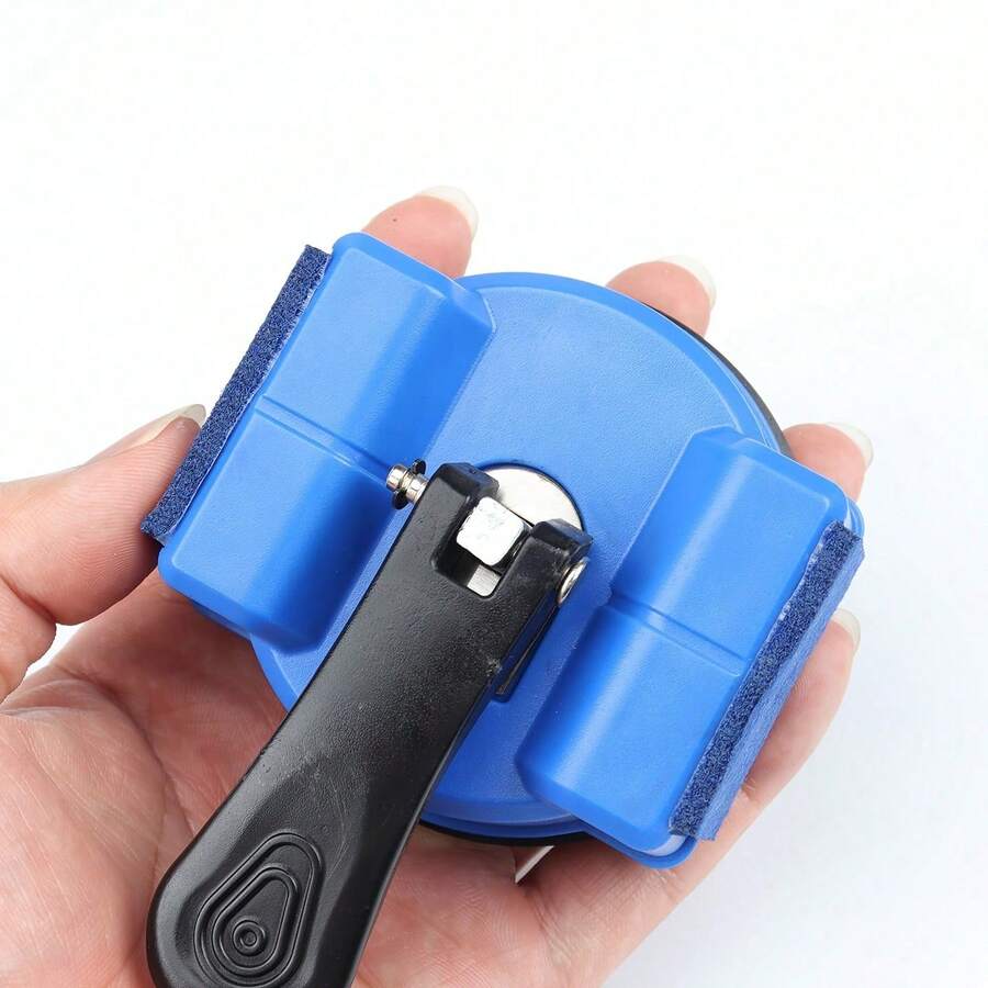 1pc Reinforced Composite Flooring Gap Repairer Heavy Duty Suction Cup Puller Flooring Repair Tool Set Without Wooden Mallet - Blue - View 1
