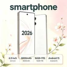 No More Annoying Storage Full Pop-Ups! Brand New S26 5G Mobile, 16GB RAM+1TB Mass ROM, 8000mAh Ultra Long Lasting Battery With Handy Built-In AI Stylus - Black - View 4