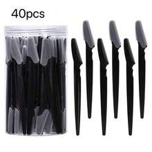 60pcs Eyebrow Trimmer And Razor Set, Exfoliating Shaving Tool, Body Hair Removal Trimmer And Facial & Kit, Long Handle Blades With Precision Protective Cover, Women's Eyebrow Grooming Tool, Suitable For Daily Or Travel Use, Face Razor - Multicolor - View 12