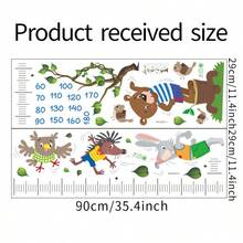 Animal Height Chart For Kids Room, Kindergarten, Baby Height Measurement Ruler Wall Decor Self-Adhesive - Multicolor - View 8