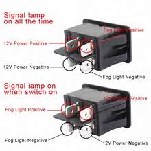 TRTY 1pc Universal Car Fog Light Switch, Rocker Switch, Headlight Replacement Switch, DIY Modification Multi-Purpose Scenario Use, Compatible With DC 12V 35A, DC 24V 18A Switch, Signal Indicator Light (Blue/Red), Suitable For Cars, Trucks, Farm Vehicles, Off-Road Vehicles, Boat Switch Accessories - Toggle Switch - View 4