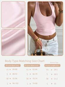 Tank Top Slim Fit Tanpa Punggung Warna Pink Polos dengan Tali Bahu Tipis, Blus Kasual untuk Wanita, Atasan Musim Panas, Pakaian Liburan untuk Wanita, Pakaian Pantai dan Rumahan - Berwarna merah muda - View 9