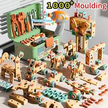 121/122/144 PCS DIY Assembly Simulation Screw Tool Box Toy Set, Includes Disassembly And Assembly Tools, Screws, And Simulated Repair Kit, Can Be Freely Assembled Into Different Shapes, Best Birthday Gift For Boys, Some Accessory Colors Random - Multicolor - View 1
