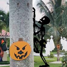 1pc Halloween Flat Decor: Skull Stand - Polypropylene Material, Suitable For Autumn Atmosphere - , 2D Flat - A - View 6