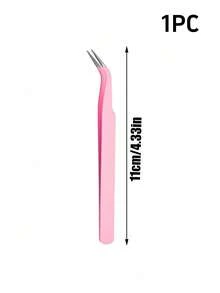 1/3/6 Set Professional Stainless Steel Eyelash Curler, Customizable Size, Reusable, With Pointed & Curved Design, Easy To Operate, Suitable For Beginners - Pink - View 9