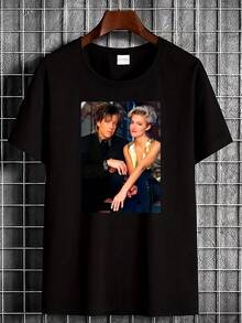 Men T-Shirts - 黑色 - 查看 6