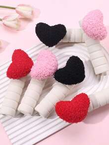 1pc Heart-Shaped Door Handle Cover, Anti-Static, Anti-Collision, Anti-Bump Door Handle Protector EVA Foam Material Pink Red Heart Door Handle Cover, Suitable For Kitchen, Bathroom, Room, Bedroom, Entrance Door Handle - View 12