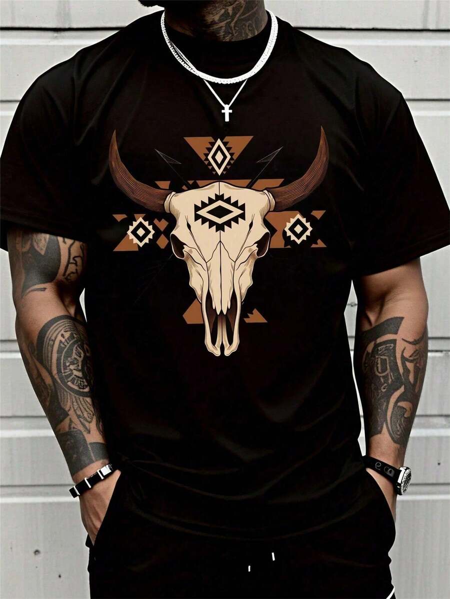 Men Sports Tees & Tanks - Black - View 1