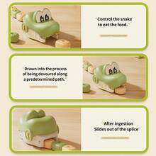 Remote Control Crocodile Racing Set With Sound Effects, USB Rechargeable Domino Blocks Game, Suitable For Family Multi-Player Interaction - Remote-controlled Snake - View 7