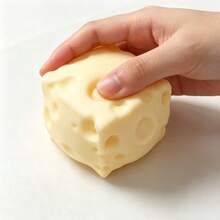 1pc Cheese Shaped Squishy Stress Relief Toy, One Size, Random Color, Soft Slow Rebound Squeeze Toy, Relieve Anxiety And Stress, Portable Office Desk Decompression Toy, Pocket Size Sensory Squishy, Suitable For Adults, Teenagers, Students Gift - Multicolor - View 6