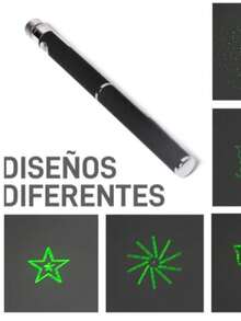 Puntero láser profesional recargable verde/rojo/morado y linterna táctica, puntero láser de bolígrafo compacto con carga USB para reuniones de oficina - Negro - Ver 2