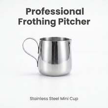 2/3pcs Stainless Steel Latte Art Pitcher, Suitable For Milk Frothing And Coffee Decoration, For Home Or Coffee Shop Use - Silver - View 1