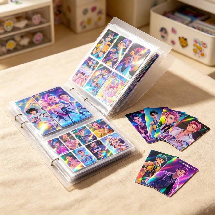 asmodee 30pcs K-Pop Style Holographic Photo Cards, Anime Boy Group Collectible Lomo Card Box Set, Idol Trading Cards For Album Binder, Fan Collection And Gift - 1 YEAR - View 1