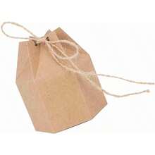 50 Candy Boxes, DIY Paper Favor Boxes With Hemp Rope For Wedding, Baby Shower And Birthday Parties - Multicolor - View 1