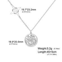 LIKGREAT 1pc Double Amulet Protection Necklace Knot Pentagram Four-Character Stainless Steel Protective Jewelry Wholesale - Fashion Series - View 22