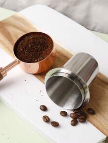 1pc 304 Stainless Steel Coffee Powder Dosing Cup, Espresso Coffee Powder Filter Cup, Anti-Spill Dual Handle Design Coffee Powder Receiver, Suitable For 51/53/58mm Portafilter, Home And Cafe Use - Multicolor - View 8