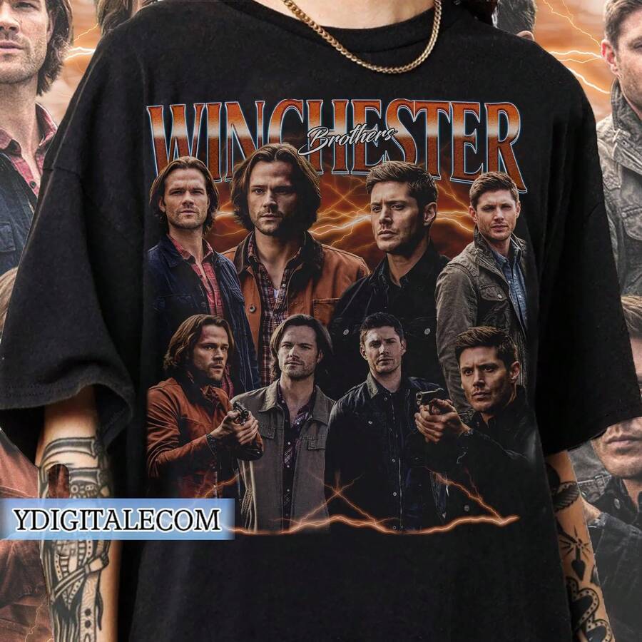 Camiseta de Estilo Gráfico Vintage de los 90, Regalos de Sam Winchester para Hombres y Mujeres Camiseta Unisex - Negro - Ver 1