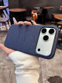 Casing Ponsel Tekstur Kulit Pohon Baru 2026 Kompatibel dengan iPhone 17 16 15 14 13 12 11 Pro Max Plus Tahan Guncangan Bumper TPU Lembut Anti-Selip Pelindung Ponsel - Biru - View 10