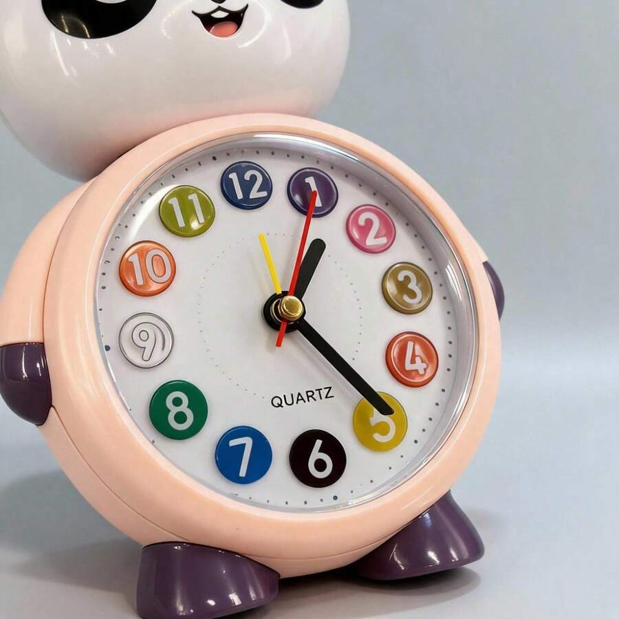 Unisex Estilo Práctico para Dormitorio y Oficina Reloj de Mesa - Púrpura - Ver 1