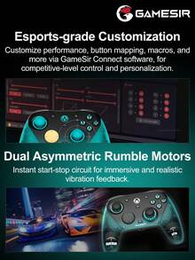 GameSir G7 Pro 8K PC Aimlabs Edition Gamepad Wireless Esports Controller Untuk Windows Steam Kompatibel Dengan Switch 2/1 Android IOS Phone Controle 8K Polling Rate Mag-Res TMR Sticks Hall Effect Micro Triggers Joysticks Untuk - Edisi Aimlabs - View 10