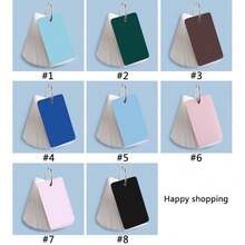 100 Sheets Solid Color Blank Flash Cards With Metal Binder Ring, Portable Word Notebook Blank Message Notepad For Student Learning Office Stationery - 100 Sheets - View 4